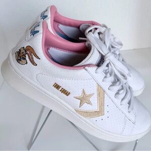 Converse Space Jam x Pro Leather Lola Bunny Shoes Sneakers 5.5 Mens 7 Womens